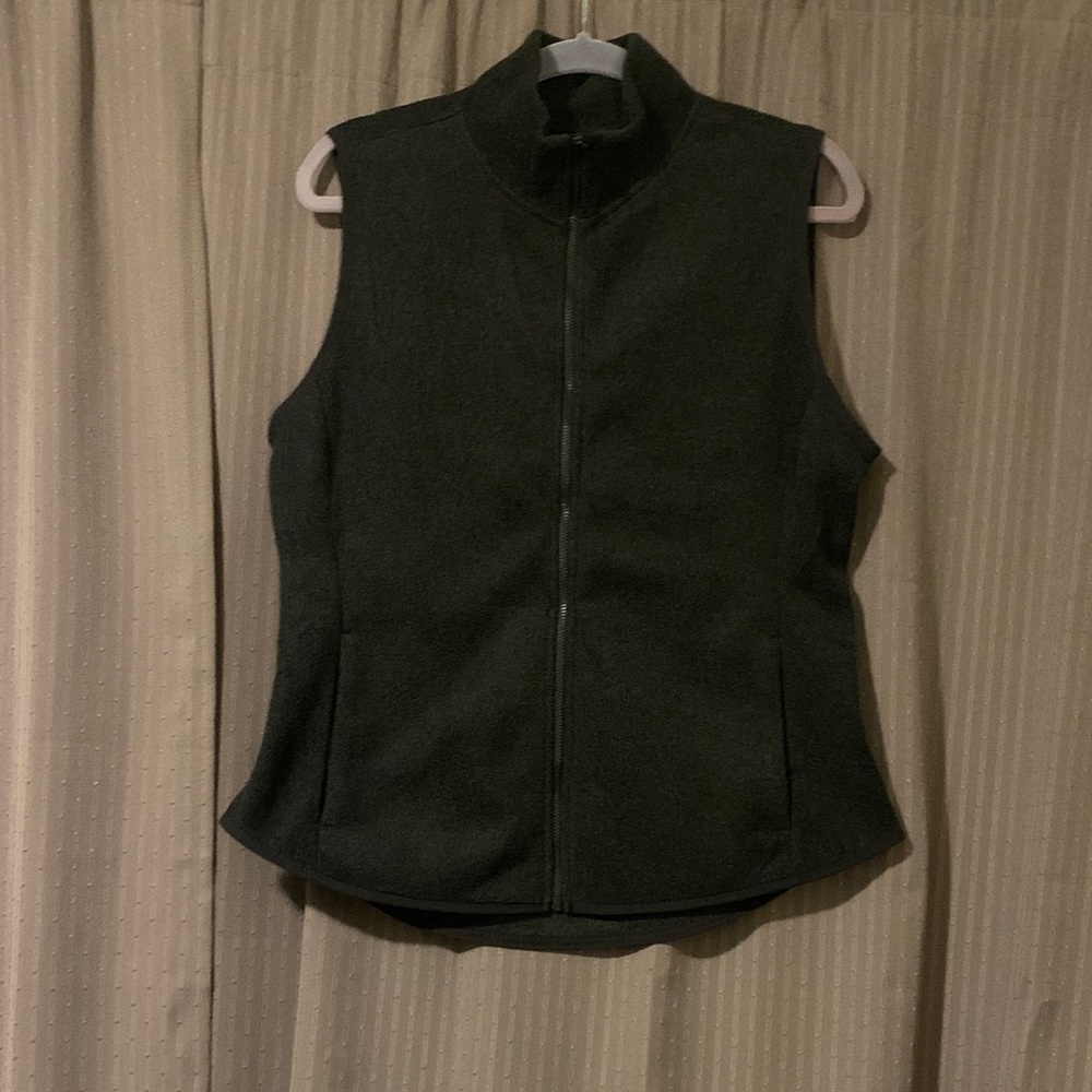 Old Navy Women's Gray Fleece Lightweight Vest Size Large